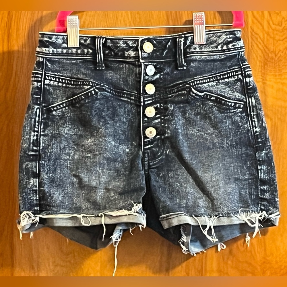 American Eagle Denim Shorts Size 0 - Picture 2 of 13